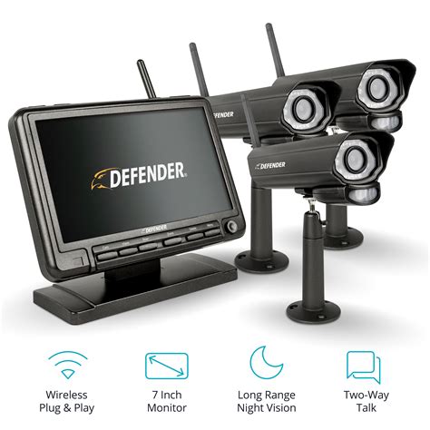 Defender Phoenixm2 Digital Wireless 7 Monitor Dvr Security System With