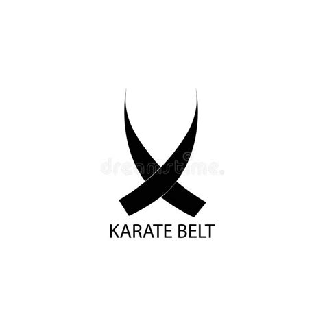 Karate Belt Logo Vector Stock Vector Illustration Of Object 229993407