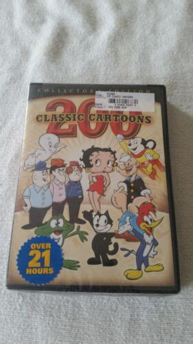 200 Classic Cartoons Collectors Edition 4 Disc 21 Hour Dvd Set Sealed
