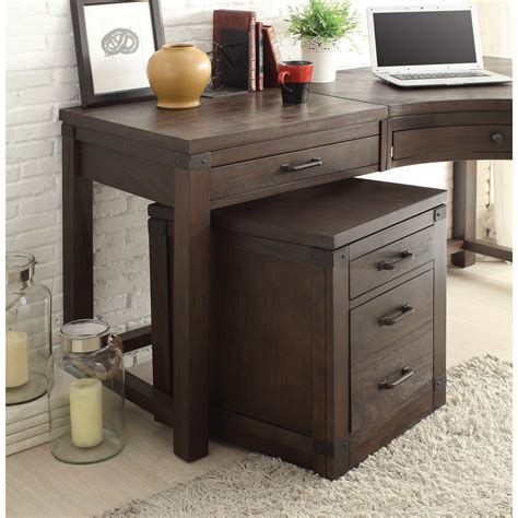 Riverside Furniture Promenade 3 Drawer Curved Corner Desk Mueller