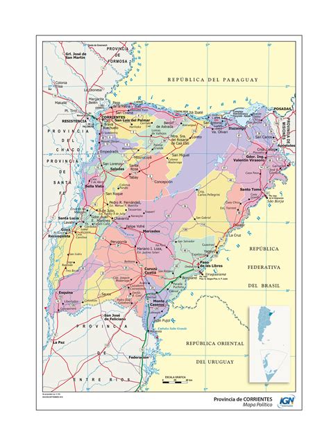 Mapas De La Provincia De Corrientes Epicentro Geográfico