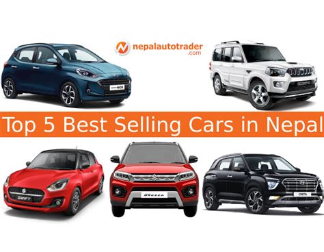 top 5 best selling cars in nepal