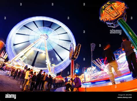 Ferris Wheel At Hamburger Dom Funfairheiligengeistfeld Areahanseatic