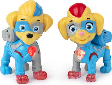 Paw Patrolmighty Pups Les Super Chiens Jumeaux Lot De 2 Figurines