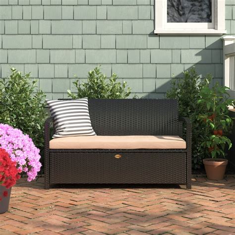 Wood Ideas Outdoor Storage Bench Cover Rustic Woodworking