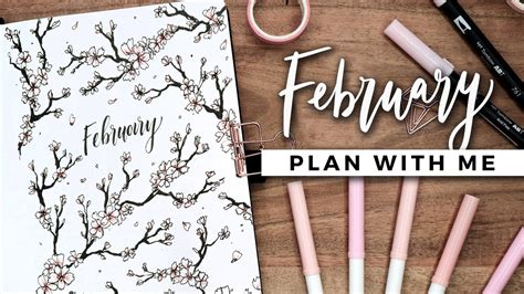 Amandarachlee@gmail.com my po box send me cute letters & notes if you want!: PLAN WITH ME | February 2019 Bullet Journal Setup - YouTube