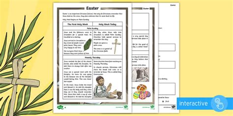 For primary level seasonal maths worksheets, visit urbrainy.com. KS2 Easter Differentiated Comprehension Worksheet / Activity