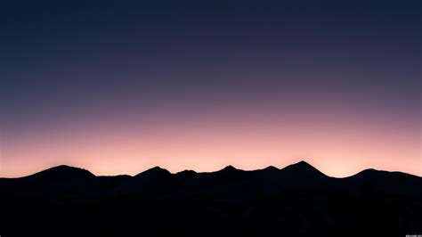 Sunset Silhouette Mountains Wallpapers Wallpaper Cave