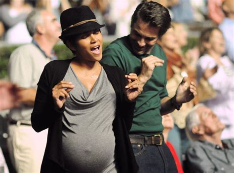 Halle Berry Gets Her Groove On While Flaunting Huge Pregnancy Belly At