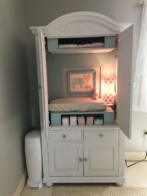 Craft armoire with folding sewing table thompson hill. Brilliant 100+ Nursery Trends for 2017 https://mybabydoo ...