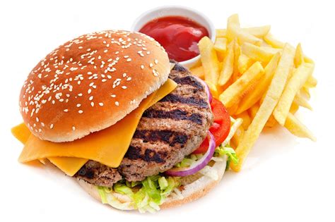 Premium Photo Cheeseburger With French Fries