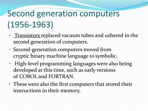 Ppt The Five Generations Of Computers Powerpoint Presentation Id