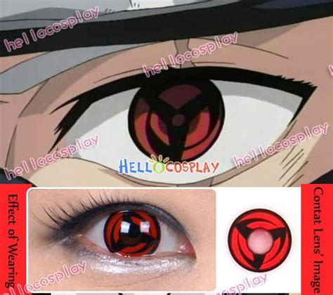 Naruto Sharingan Contact Lenses Kakashi Hatake Mangekyo Sharinga