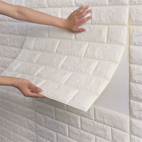 Dodoing Pc Wallpaper D Brick Wallpaper Removable Peel And Stick Pe
