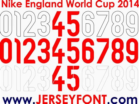 Nike Soccer Jersey Number Fonts