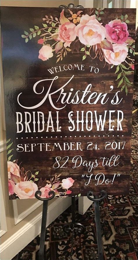 As the last hurrah before your favorite miss becomes a missus, your job is to come with a fanciful gift that channels the lively spirit of the approaching nuptials. 73 welcome bridal shower sign days until i do wedding ...