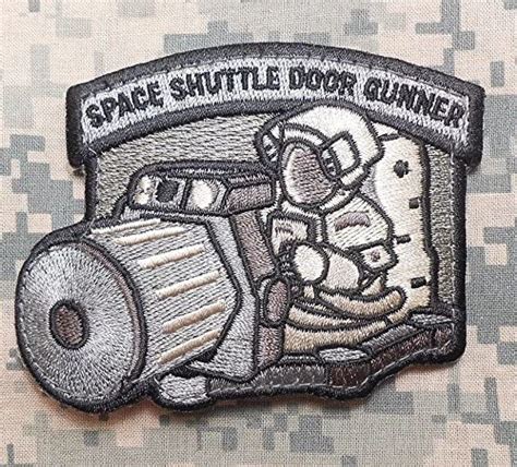 Space Shuttle Door Gunner Army Morale Acu Brand Fastener Patch