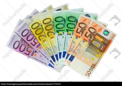 Wie kann ich bilder in originalgröße drucken? Euro Geldscheine isoliert auf weissem Hi - Stockfoto ...