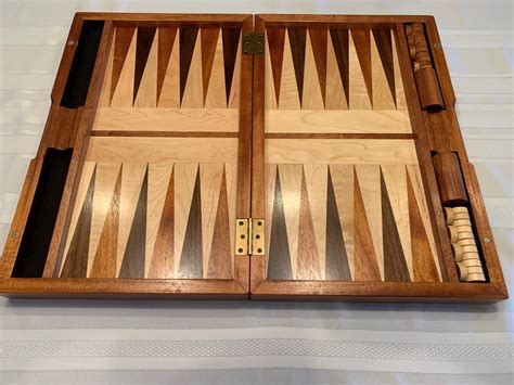 High End Hardwood Backgammon Game Set Etsy