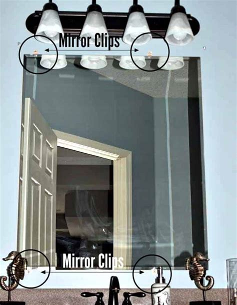 You can easily get this here, we share you an easy guide toa�how to remove bathroom mirror with clips that you can use. How to Build a DIY Frame to Hang over a Bathroom Mirror ...