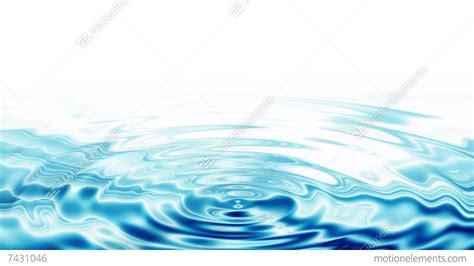 Ripples Crystal Clear Blue Water Stock Animation 7431046