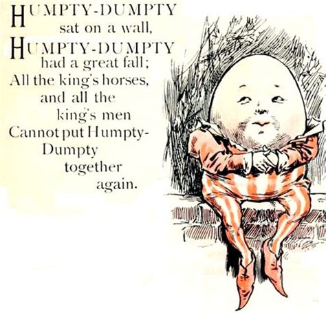 Merkwaardige Oorsprong Van Kinderrijmpjes Humpty Dumpty Precision