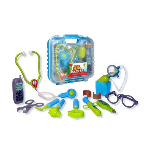 Durable Kids Doctor Kit With Electronic Stethoscope And 12 Medical
