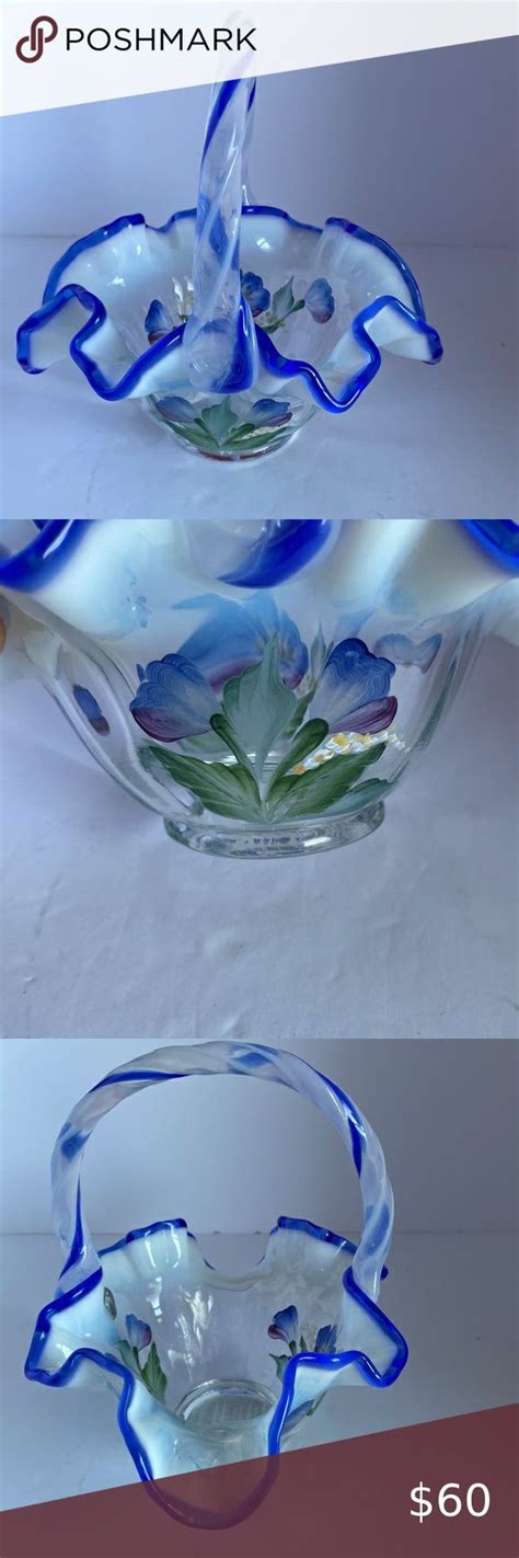 Fenton Glass Basket In Celebration Of Our 95th Year In 2022 Fenton Glass Fenton Glass