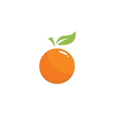 Premium Vector Orange Fruit Logo Vector Illustration Template