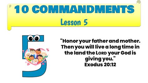 Childrens Ministry 10 Commandments Lesson 5 Honor Your Parents Youtube