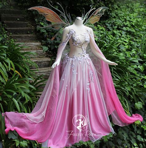 Faerie Blossom Gown By Firefly Path On Deviantart Fantasy Dress Fairy Dress Fairytale Dress