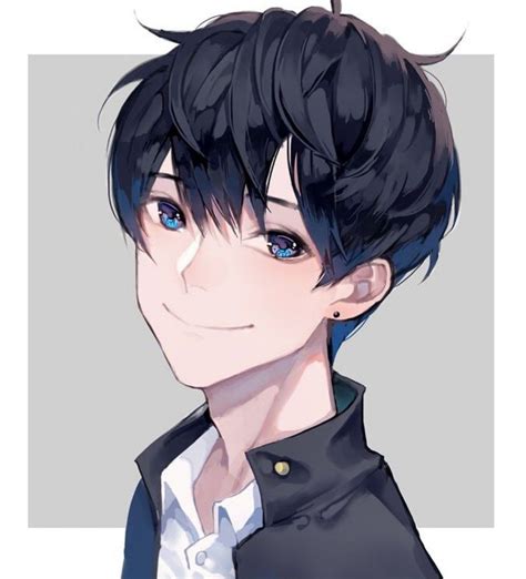 Black Haired Boy 🖤 Anime Anime Boy Smile Anime Glasses