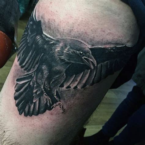 100 Raven Tattoo Designs Für Männer Scavenge Sooty Bird Ink