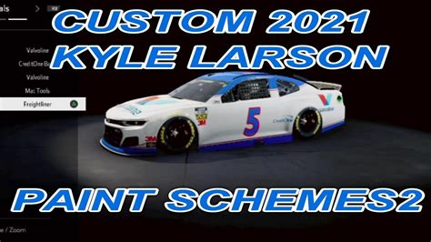 Custom 2021 Kyle Larson No5 Paint Schemes Youtube