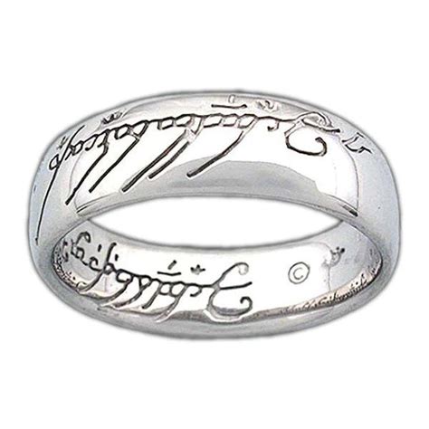 Lord Of The Rings The One Ring Sterling Silver Domestic Platypus