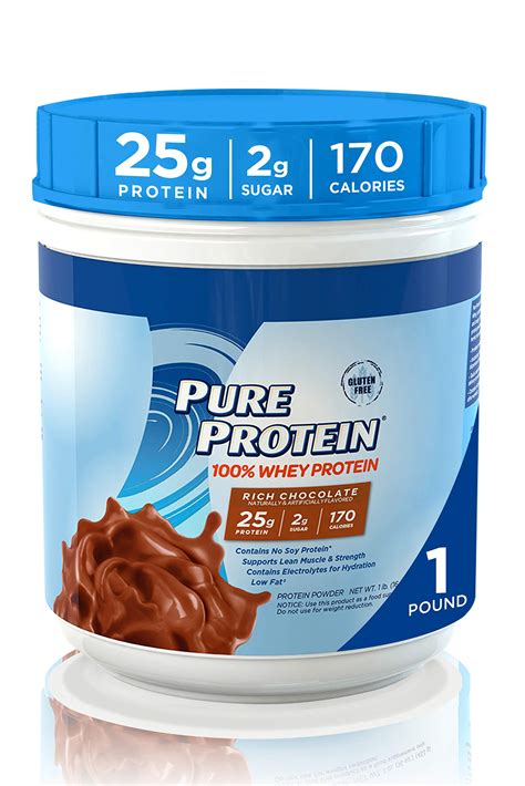 Buy Pure Protein Powder Whey High Protein Low Sugar Gluten Free Rich Chocolate Lb Online