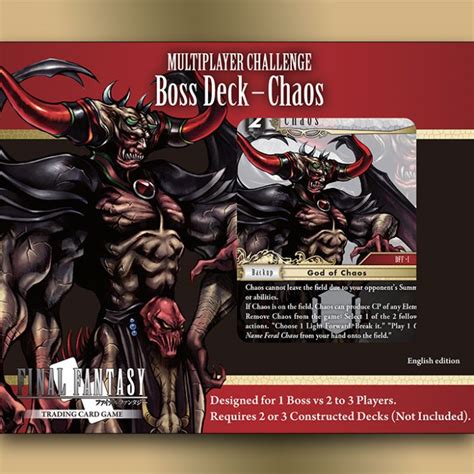 Final Fantasy Trading Card Game Multiplayer Challenge Boss