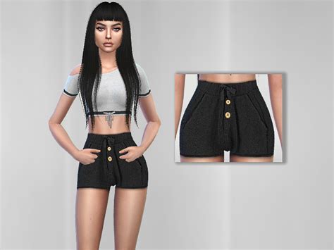 The Sims Resource Black Shorts