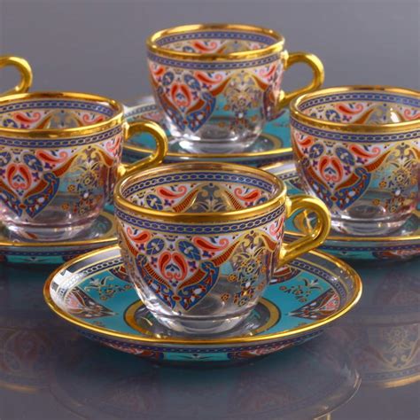 Evla Ethnic Turkish Coffee Cups For Six Person Fairturk Com