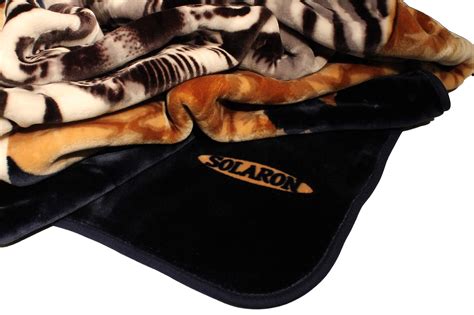 Solaron Super Thick Heavy Weight Ultra Silky Soft Mink Heavy Duty Reversible Blanket Bed