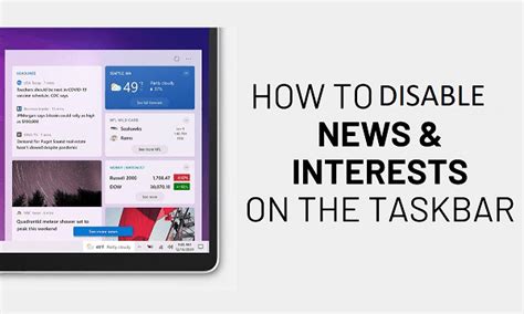 How To Disable News And Interests From Windows 10 Taskbar
