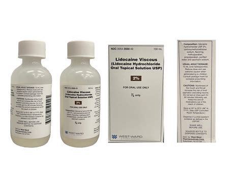 Roxane Laboratories Lidocaine Viscous Hcl 2 Solution Bottle 100 Ml