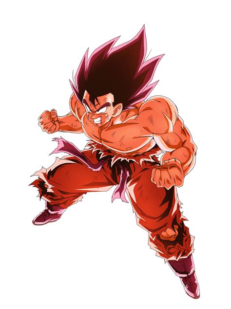 Goku Kaioken Render 3 By Maxiuchiha22 Son Goku Character Drawing