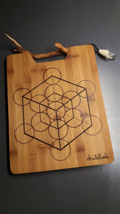 Very Unique Bamboo Cutting Board With Pyrography Burned Etsy