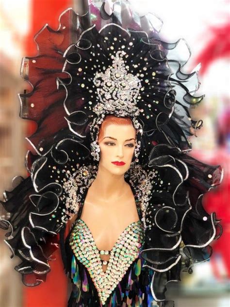 Da Neena H910 Waterfall Queen Showgirl Drag Carnival Crystal Etsy