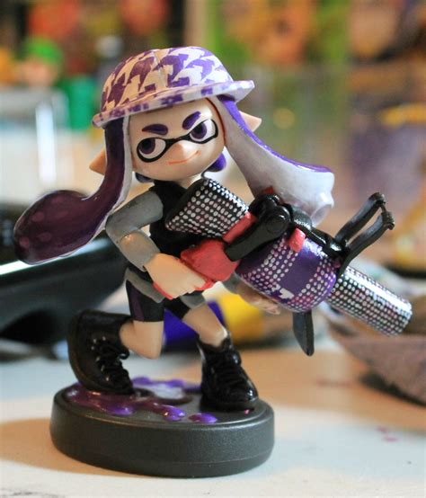 Custom Inkling Girl Splatoon Amiibo Complete Outfit Remodel Color