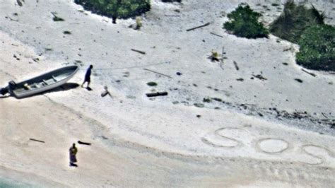 Micronesia Couple Rescued From Deserted Island After Sos Spotted In