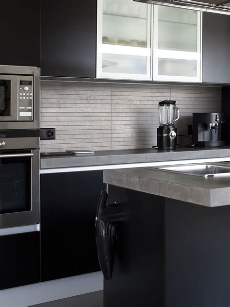 Acrylic, ceramic, laminate, quartz and glass. MODERN Light Gray Subway Backsplash Tile (Contemporary ...