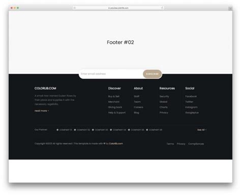 20 Leading Free Bootstrap Footer Templates 2021 Colorlib