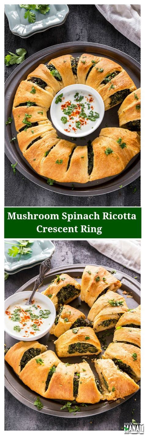 I found out how they make the roasted pecans at the fair. Mushroom Spinach Ricotta Crescent Ring - an easy vegetarian appetizer for the holiday entert ...